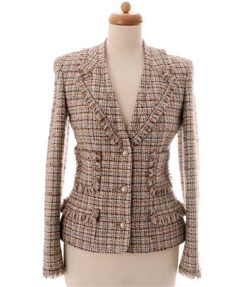 classic blazer chanel tweed|Chanel tweed jacket price.